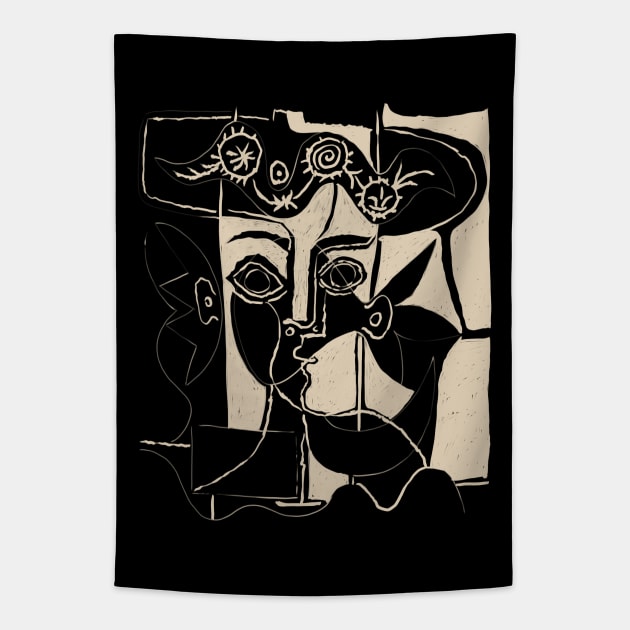 Picasso Woman's head #8 Tapestry by shamila