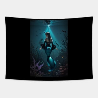 Gothic Mermaid Beauty Tapestry