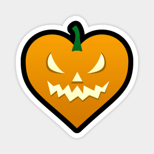 Jack o' Lantern Heart Magnet