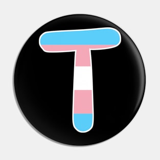 Trans pride T Pin