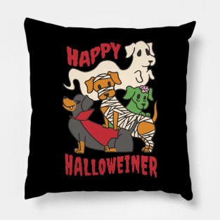 Happy Halloweiner Pillow