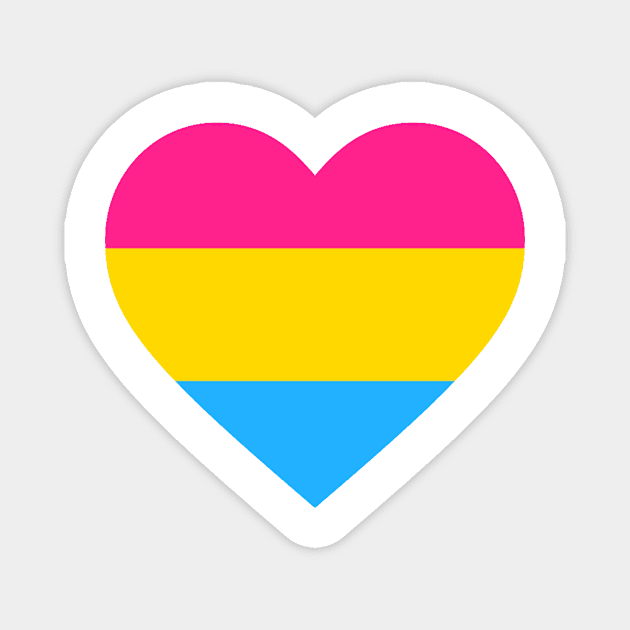 no outline heart - pansexual Magnet by Tallulah-Malibu