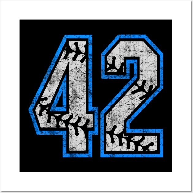 Jackie Robinson 42 by Vintage Baseball Posters