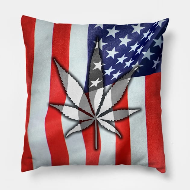 SKILLHAUSE - MERICAJUANA REVERSED Pillow by DodgertonSkillhause