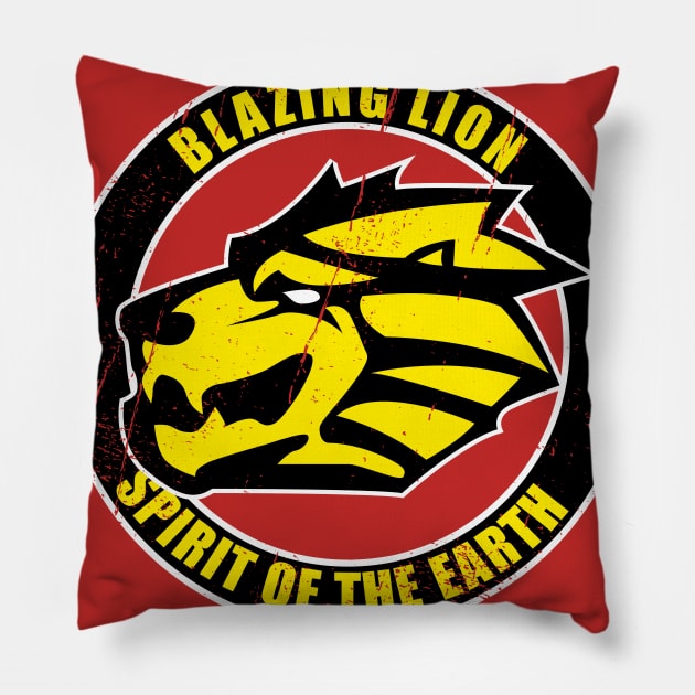 Red Lion Pillow by nickbeta