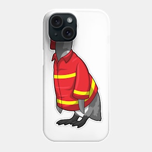 Penguin as Firefighter with Helmet Phone Case