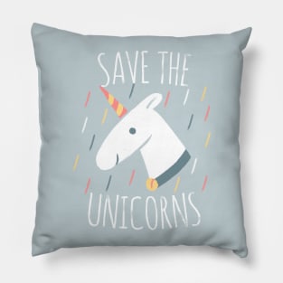 SAVE THE  UNICORNS Pillow