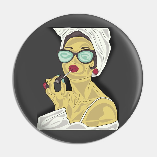 Beauty woman Pin by Julis design