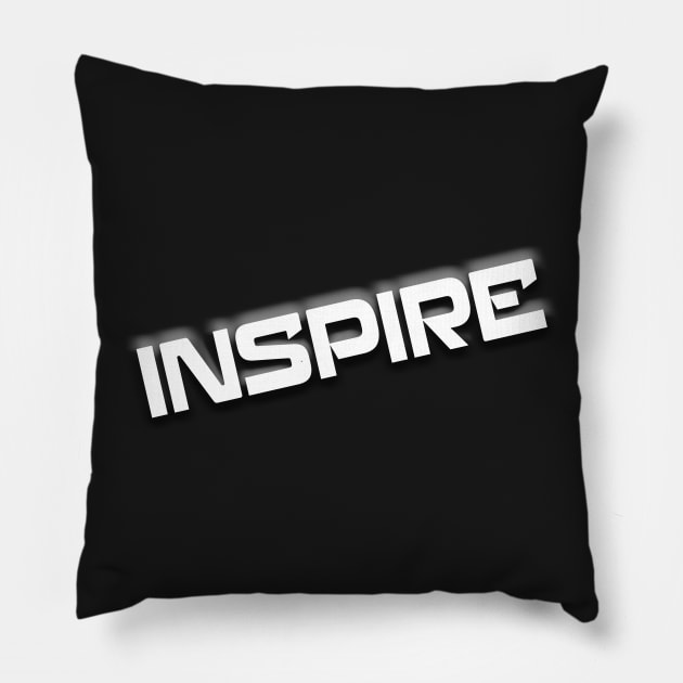 Inspire by Basement Mastermind Pillow by BasementMaster