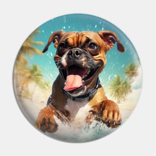 boxer dog Pin