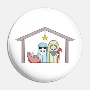 Holy Night Nativity Pin