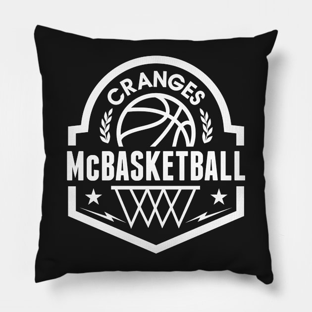 Cranges McBasketball white Pillow by brakrot