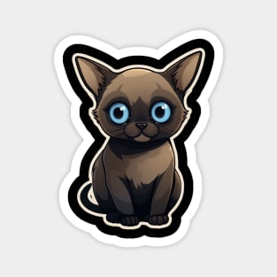 Cute Siamese Cat Lover Funny Siamese Cat Magnet