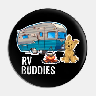 Yorkie Dog Rv Buddies Pet Lovers Funny Camping Camper Pin