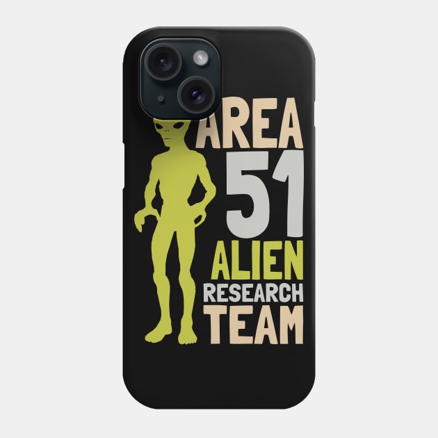 Vintage Alien Research Cryptid Team Phone Case by KewaleeTee