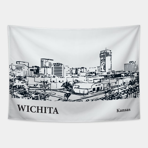 Wichita - Kansas Tapestry by Lakeric