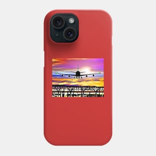 Airplane Landing at London Heathrow Phone Case