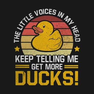 Rubber Duck Vintage Voices Telling More Ducks T-Shirt