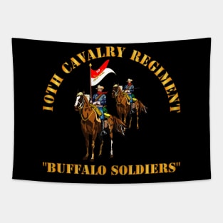 10th Cavalry Regiment w Cavalrymen - Buffalo Soldiers Tapestry