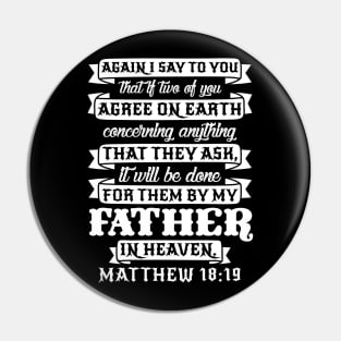 Matthew 18:19 Pin