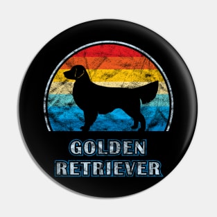 Golden Retriever Vintage Design Dog Pin