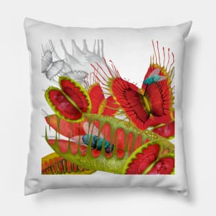 Feed Me - Beautiful And Deadly Plants - Venus Fly Trap Pillow