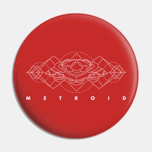 Samus' Ship - Geometric Pin