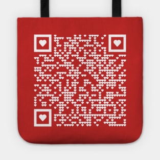 Rick Roll QR Code (Rick Ashley Never gonna give you up) Tote