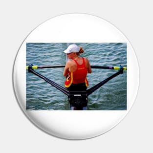 Lady Rower Pin