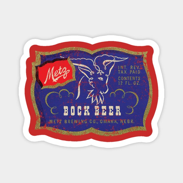 Metz Bock Beer Magnet by MindsparkCreative
