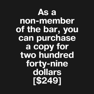 "As a non-member of the bar..." Fani Willis' epic smackdown of Jim Jordan in plain white letters T-Shirt