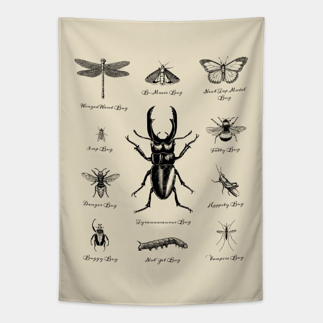 Bugs Beetles Insects Tapestry by Bumblebeast