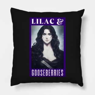 Lilac & Gooseberries - Sorceress - Yen - Anime - Portrait - Fantasy Witcher Pillow