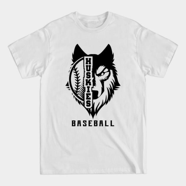 Discover Huskies Baseball Sport - White - T-Shirt