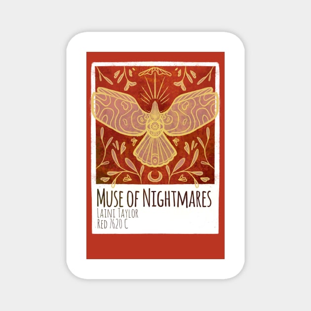 Muse of Nightmares Pantone Magnet by livelonganddraw