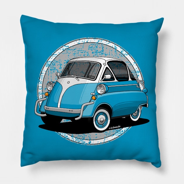 The coolest small car ever! Pillow by jaagdesign