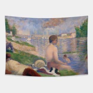 Final Study for Bathers at Asnieres by Georges Seurat Tapestry