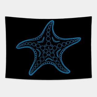 Starfish (indigo/black) Tapestry