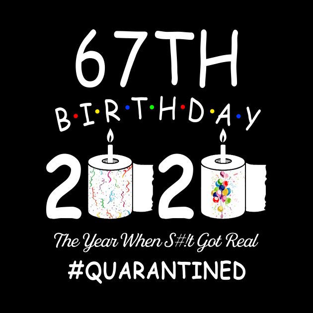 67th Birthday 2020 The Year When Shit Got Real Quarantined by Kagina