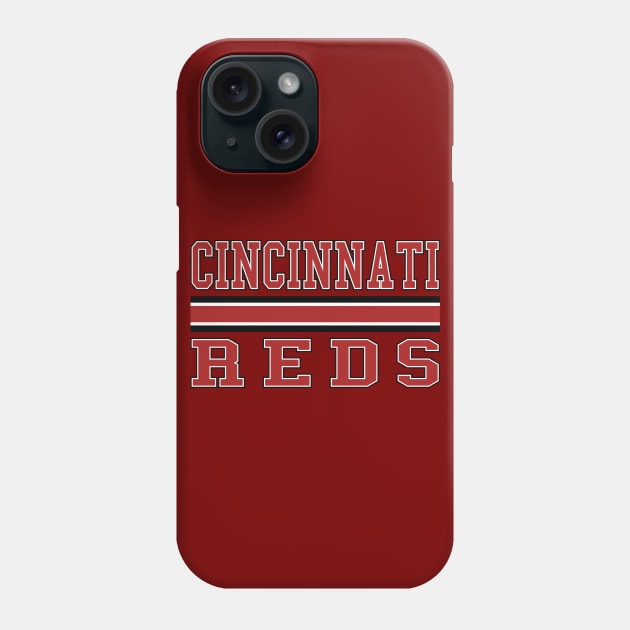 Cincinnati Reds Baseball Phone Case by Cemploex_Art