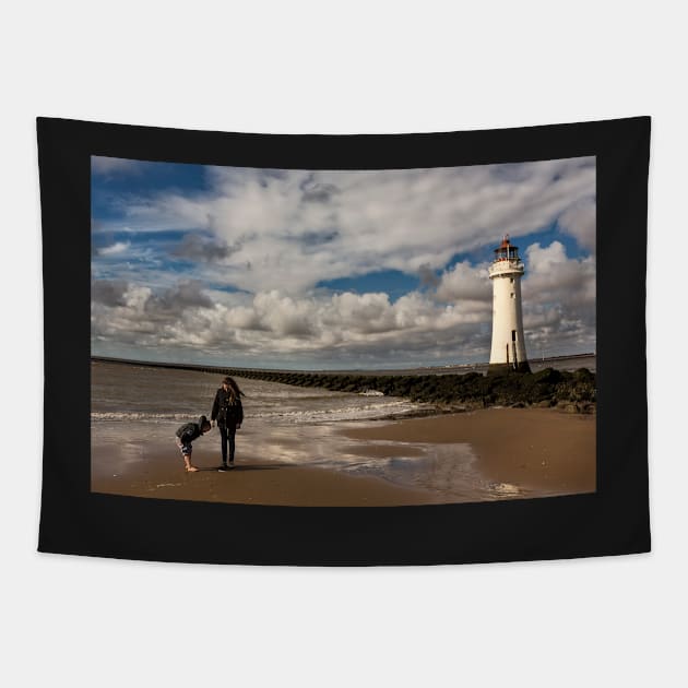 New Brighton sea side Tapestry by jasminewang