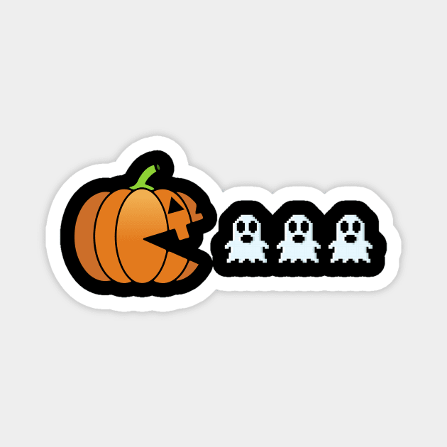 Pumpkin Eating Ghost Magnet by TheDesignDepot