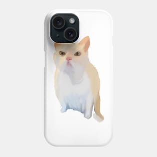 Annoyed Funny meme cat Phone Case