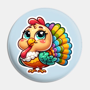 Kawaii Turkey Pin