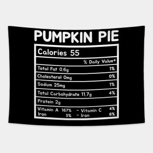 Pumpkin Pie Nutrition Facts Thanksgiving Tapestry