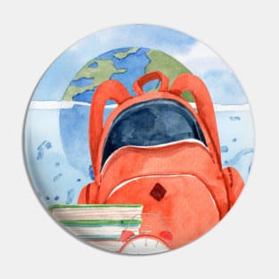 Earth Planet School Trip Pin