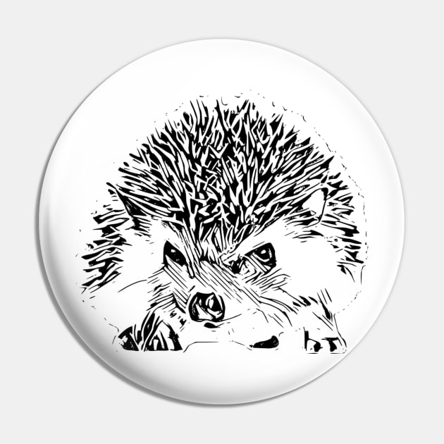 Hedgehog Pin by Nimmersatt