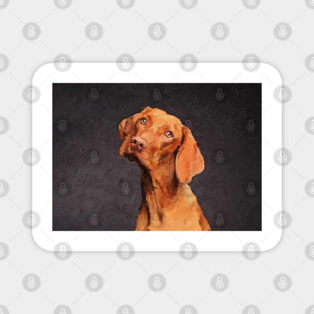 Vizsla Magnet by RosaliArt