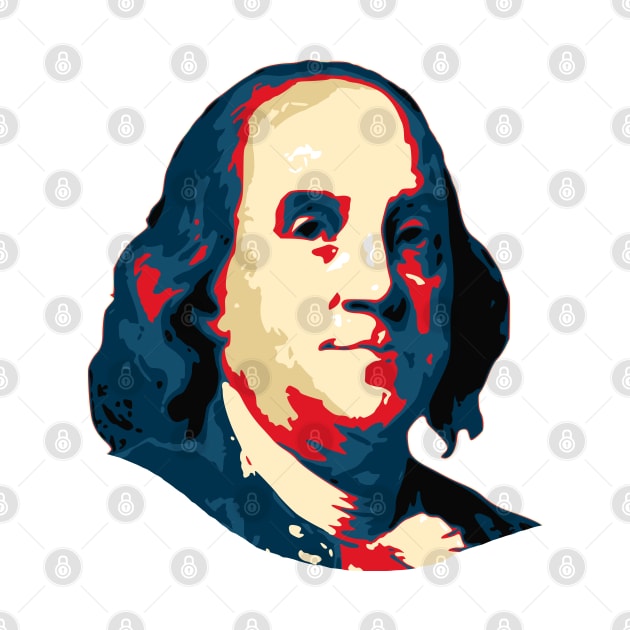 Benjamin Franklin Pop Art by Nerd_art