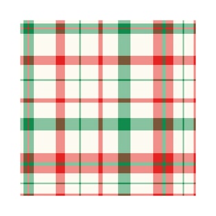 Peppermint Ice Cream Tartan Plaid T-Shirt